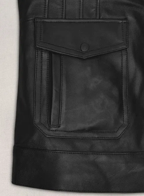 AARON TAYLOR JOHNSON LEATHER JACKET