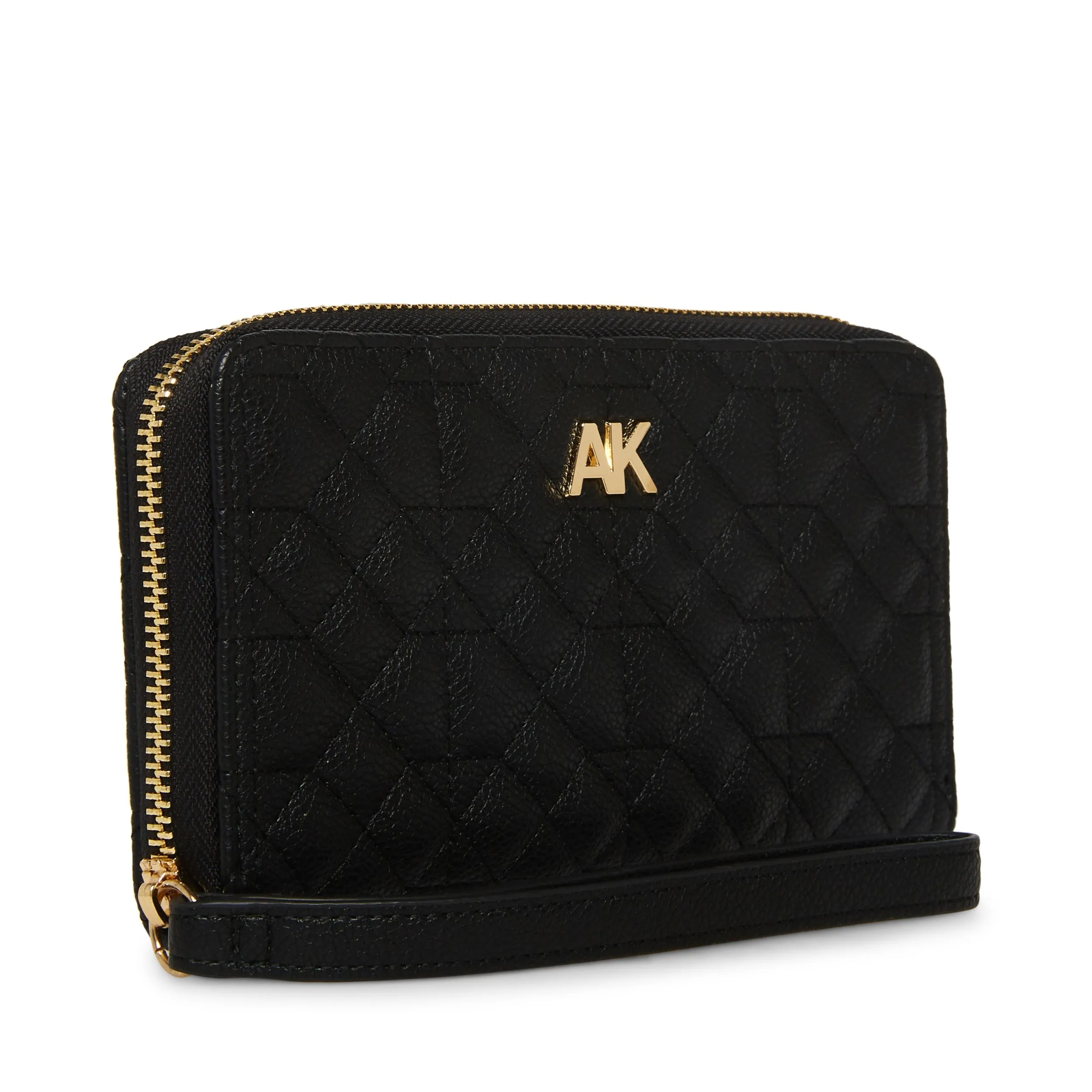 Anne Klein Quilted AK Zip Around Wallet