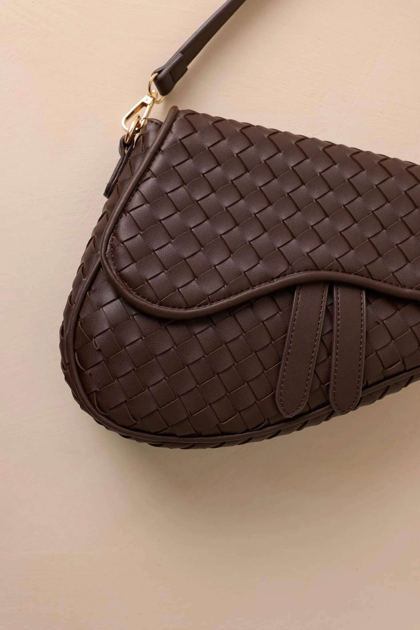 Around City Streets Woven Brown Saddlebag