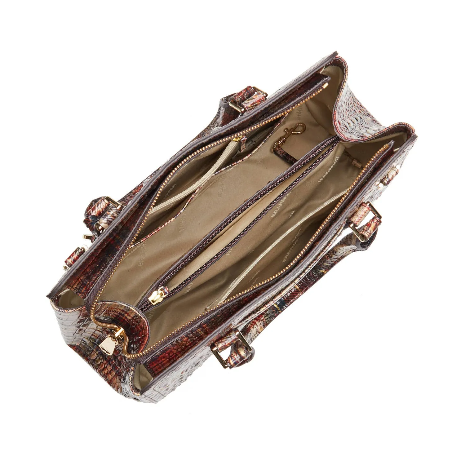 BRAHMIN Small Finley Satchel Handbag