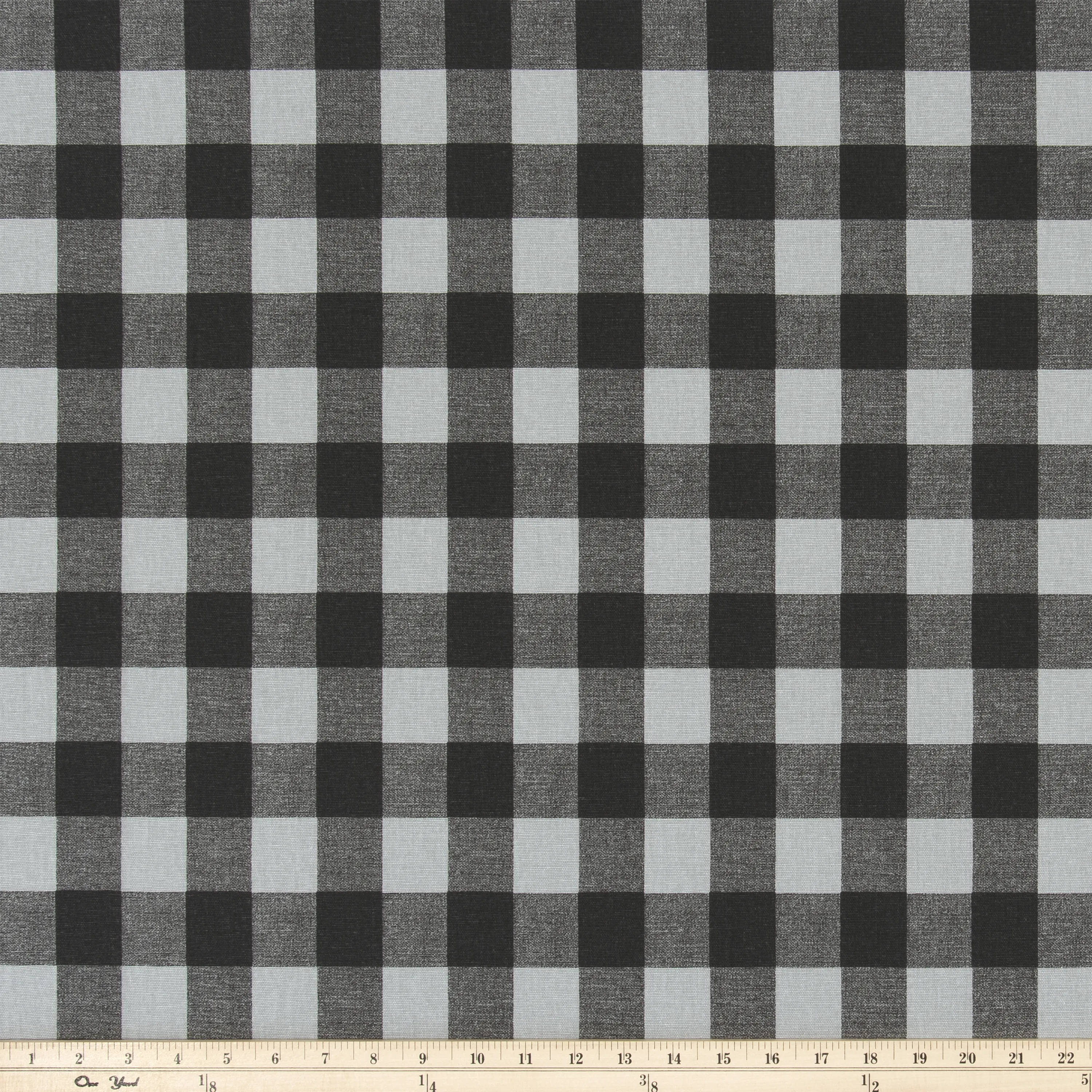 Buffalo Plaid Ash/Black Fabric By Premier Prints