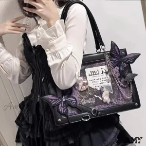 Butterfly Y2K DIY Web Transparent Letter Bag Spider Fashion Labyrinth
