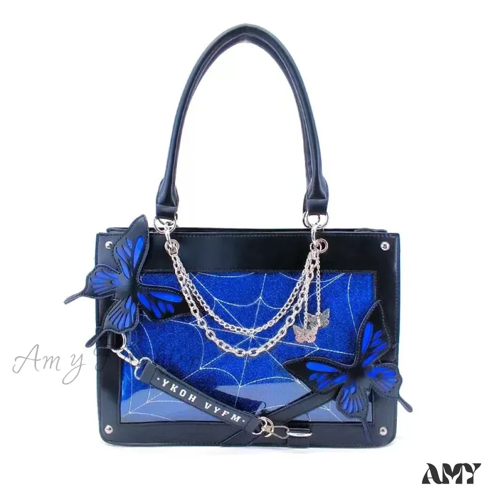 Butterfly Y2K DIY Web Transparent Letter Bag Spider Fashion Labyrinth