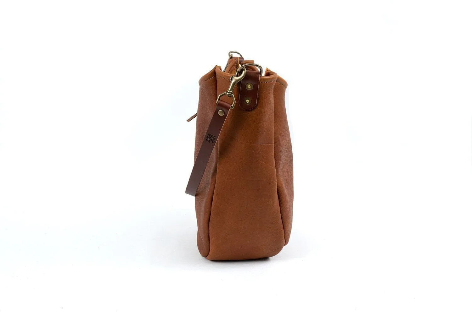 CELESTE LEATHER HOBO BAG - MEDIUM - OCEAN BLUE - IN STOCK
