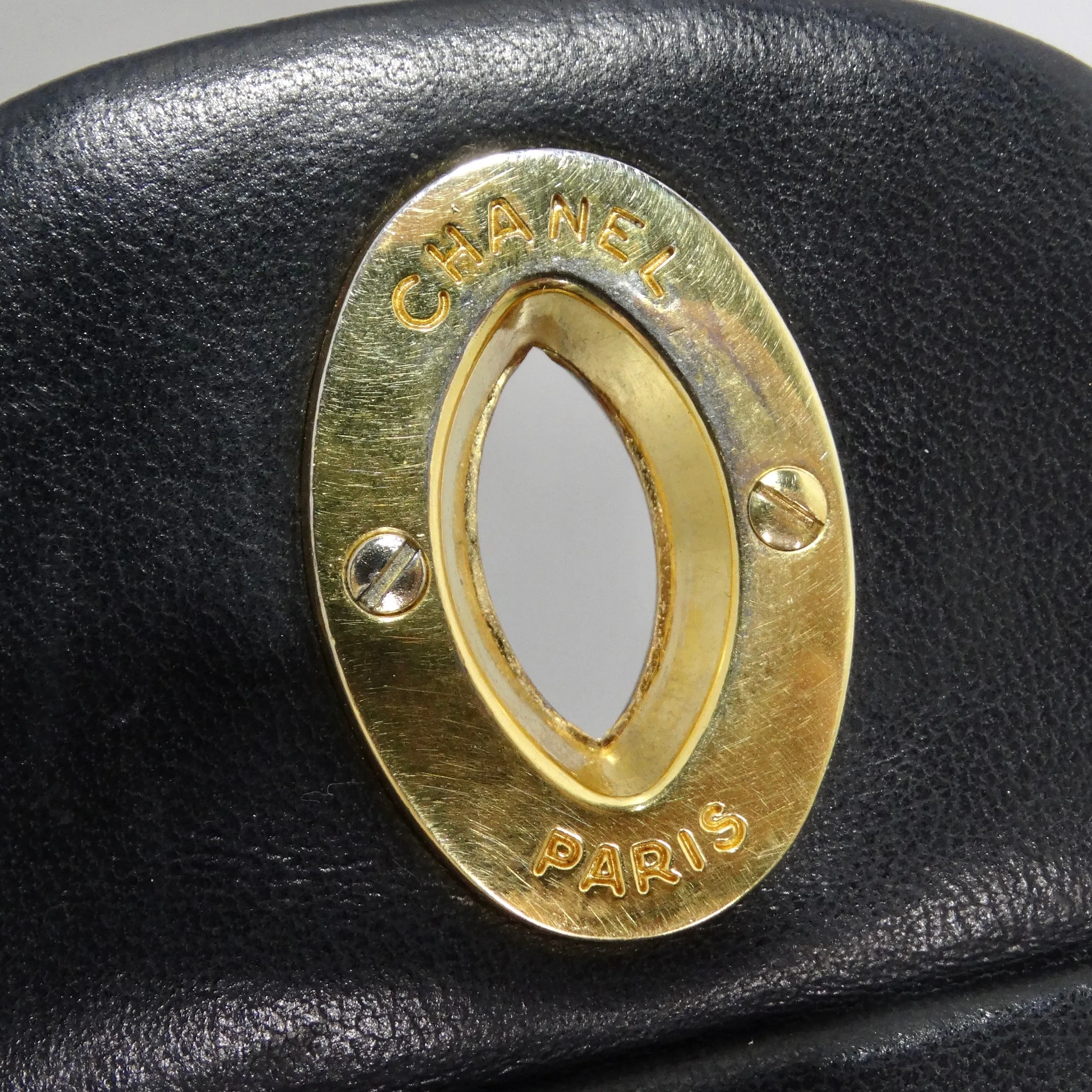 Chanel 1980s Classic Black Leather Maxi Single Flap Handbag