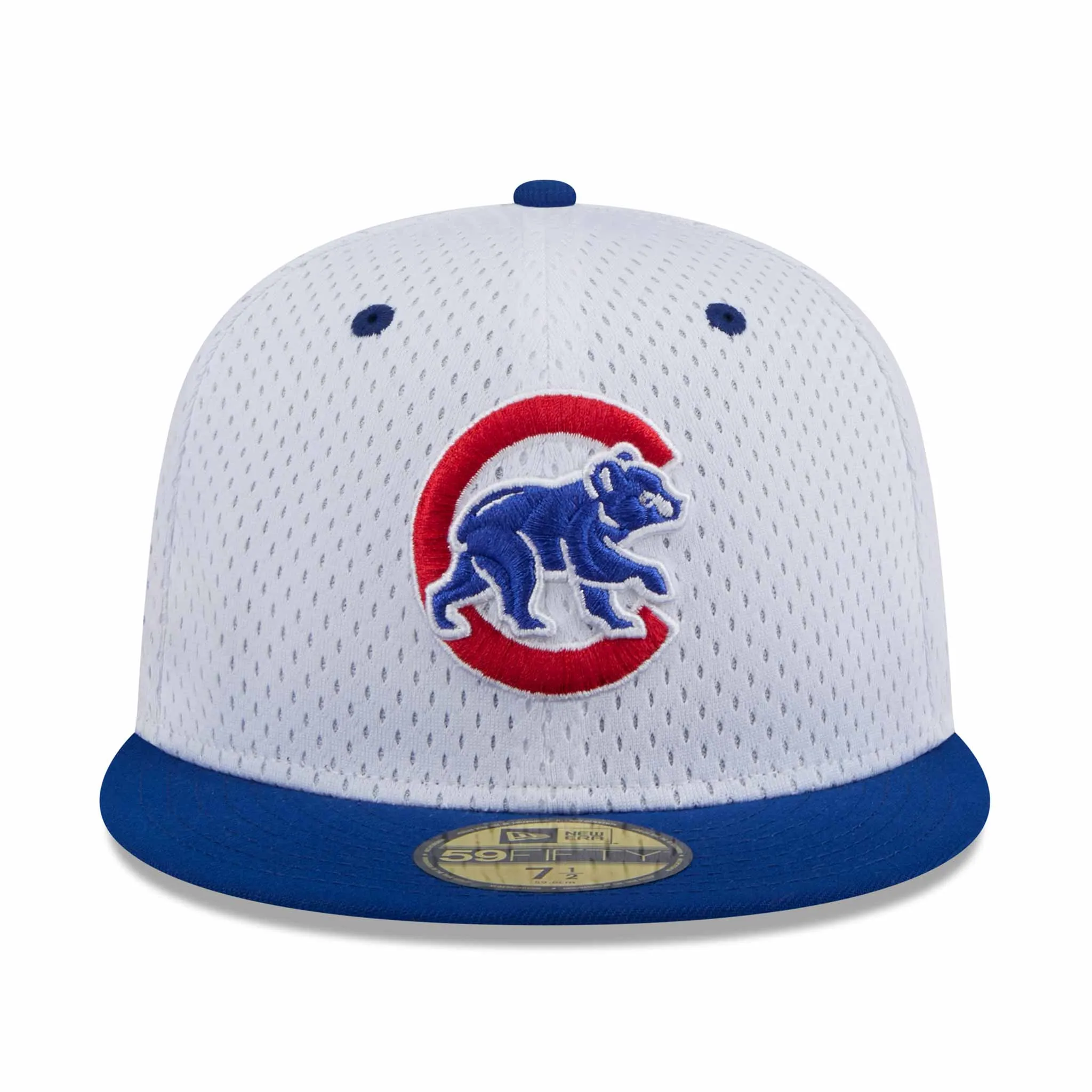 Chicago Cubs Two Tone White Walking Bear 1876 Patch 5950 Fitted Cap