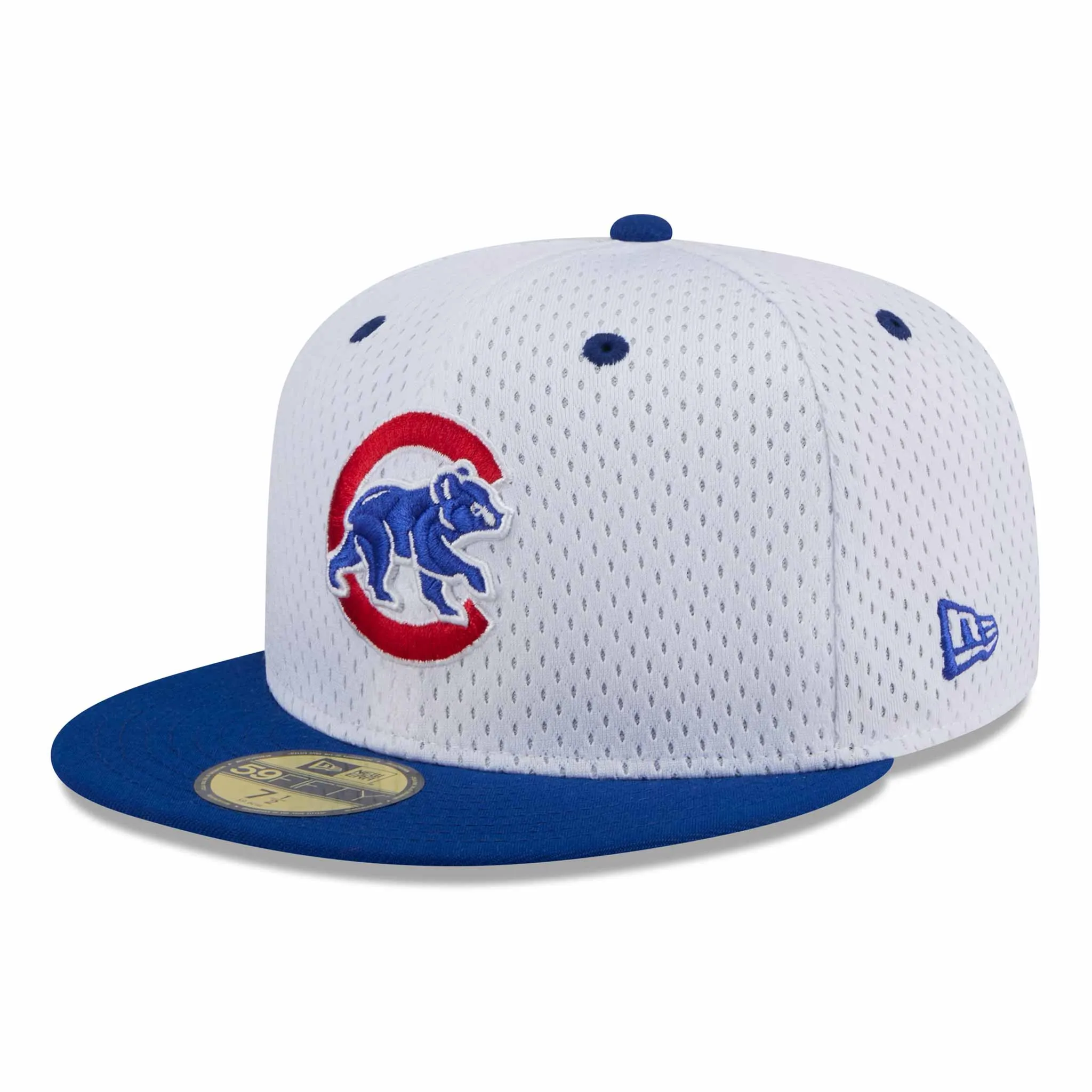 Chicago Cubs Two Tone White Walking Bear 1876 Patch 5950 Fitted Cap