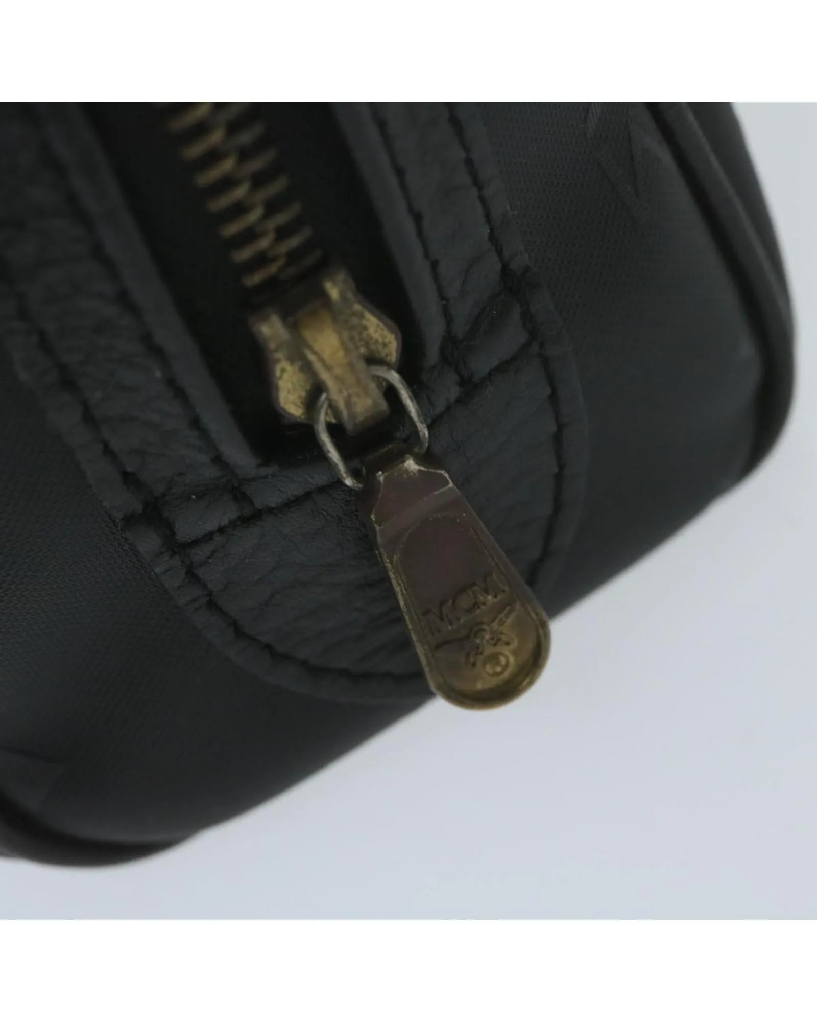 Coated Canvas Logogram Hand Bag in Black