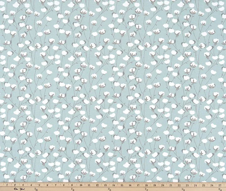 Cotton Belt Spa Blue Fabric By Premier Prints