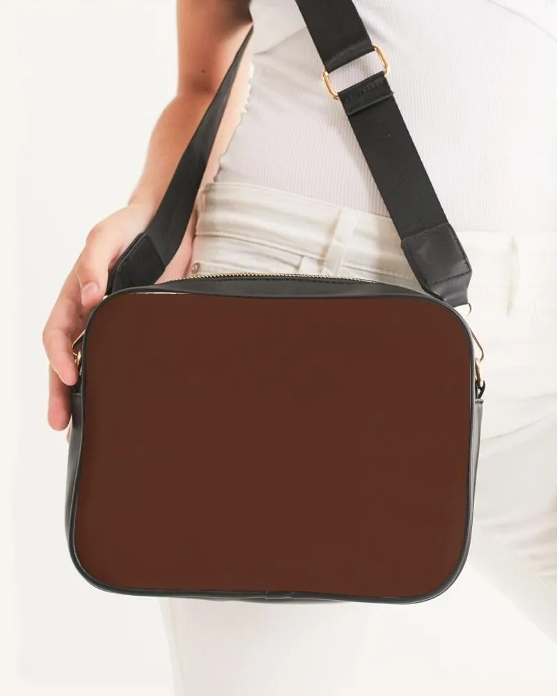 Dark Red Brown Crossbody Bag | Dark Pastel Red Brown | C0M60Y60K80