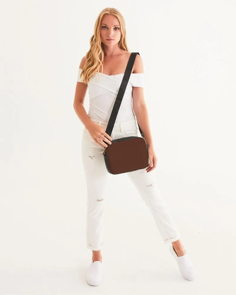 Dark Red Brown Crossbody Bag | Dark Pastel Red Brown | C0M60Y60K80