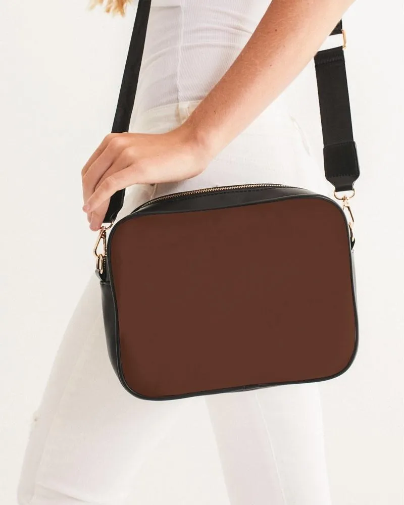 Dark Red Brown Crossbody Bag | Dark Pastel Red Brown | C0M60Y60K80