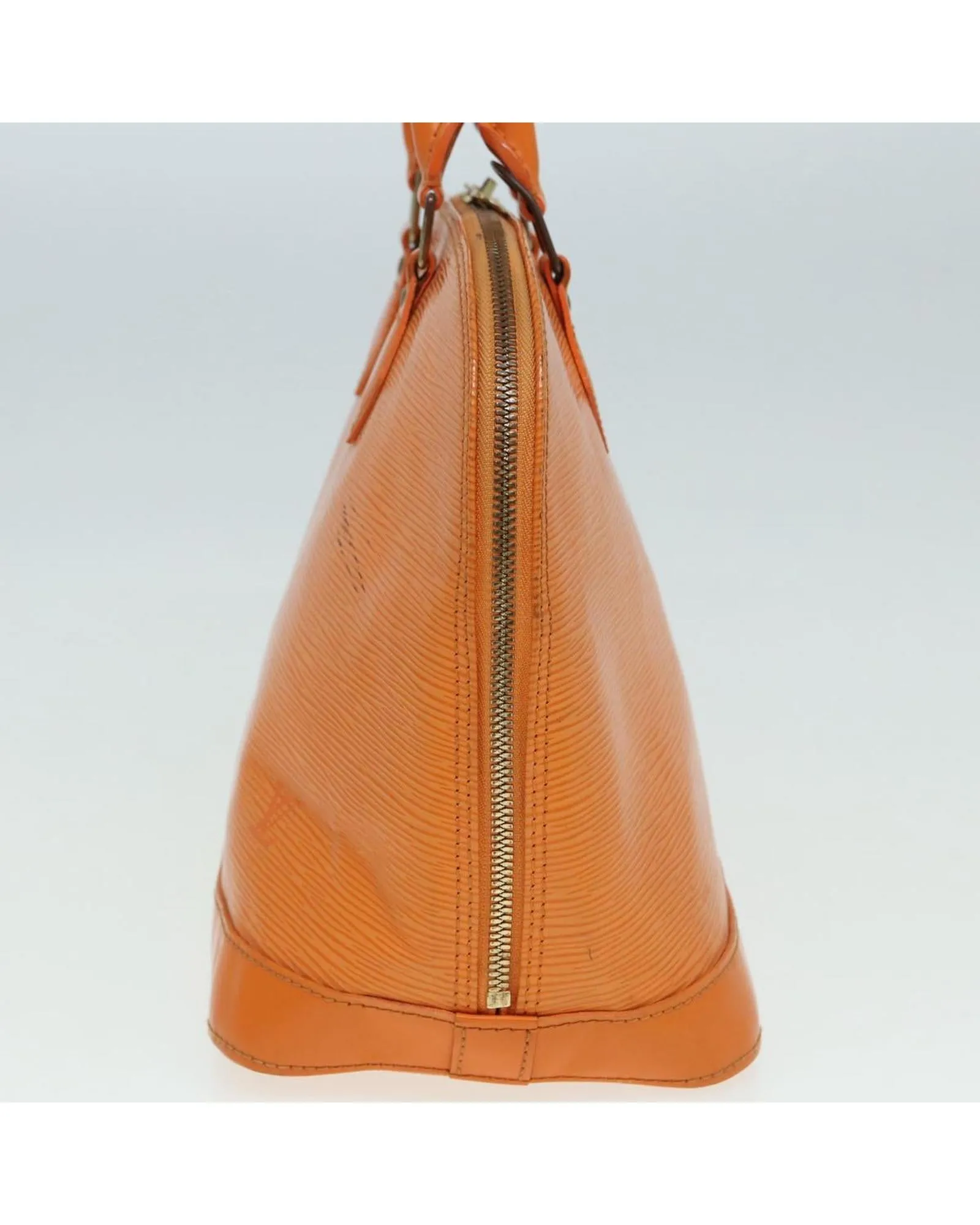 Epi Leather Alma Hand Bag with Structured Design and Double Handles