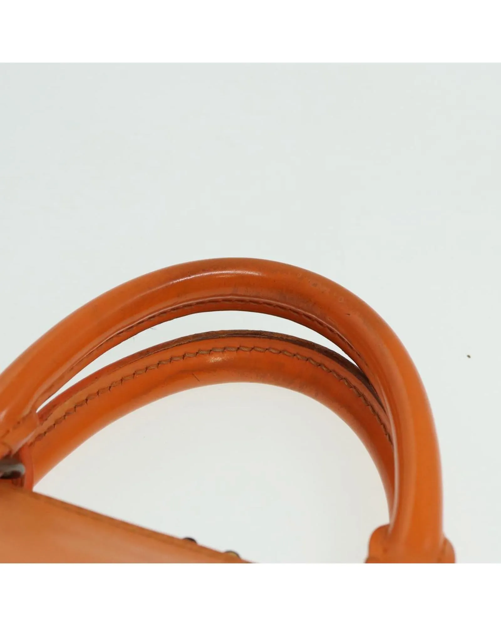 Epi Leather Alma Hand Bag with Structured Design and Double Handles