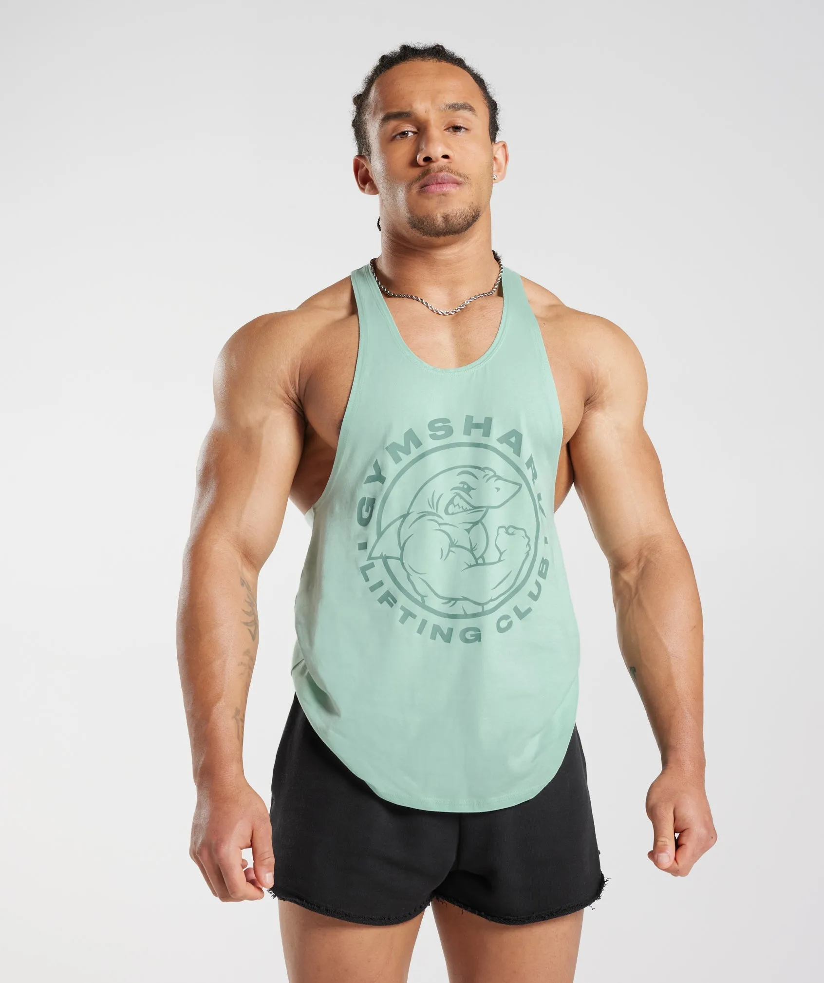 Gymshark Legacy Stringer - Aqua Green