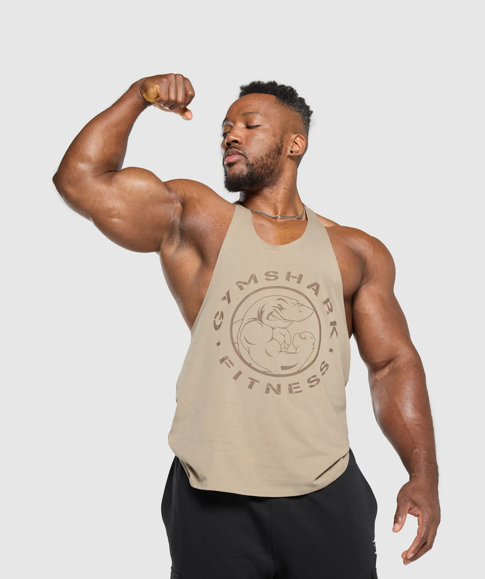 Gymshark Legacy Stringer - Cement Brown