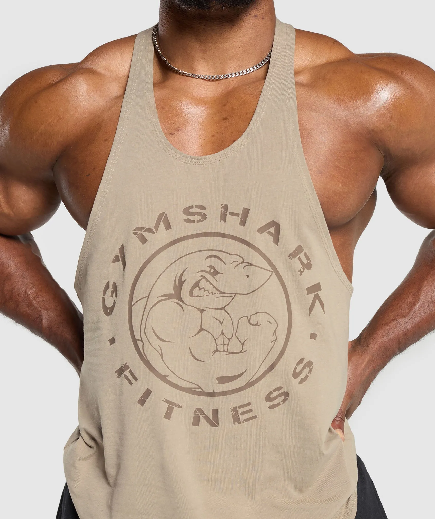Gymshark Legacy Stringer - Cement Brown