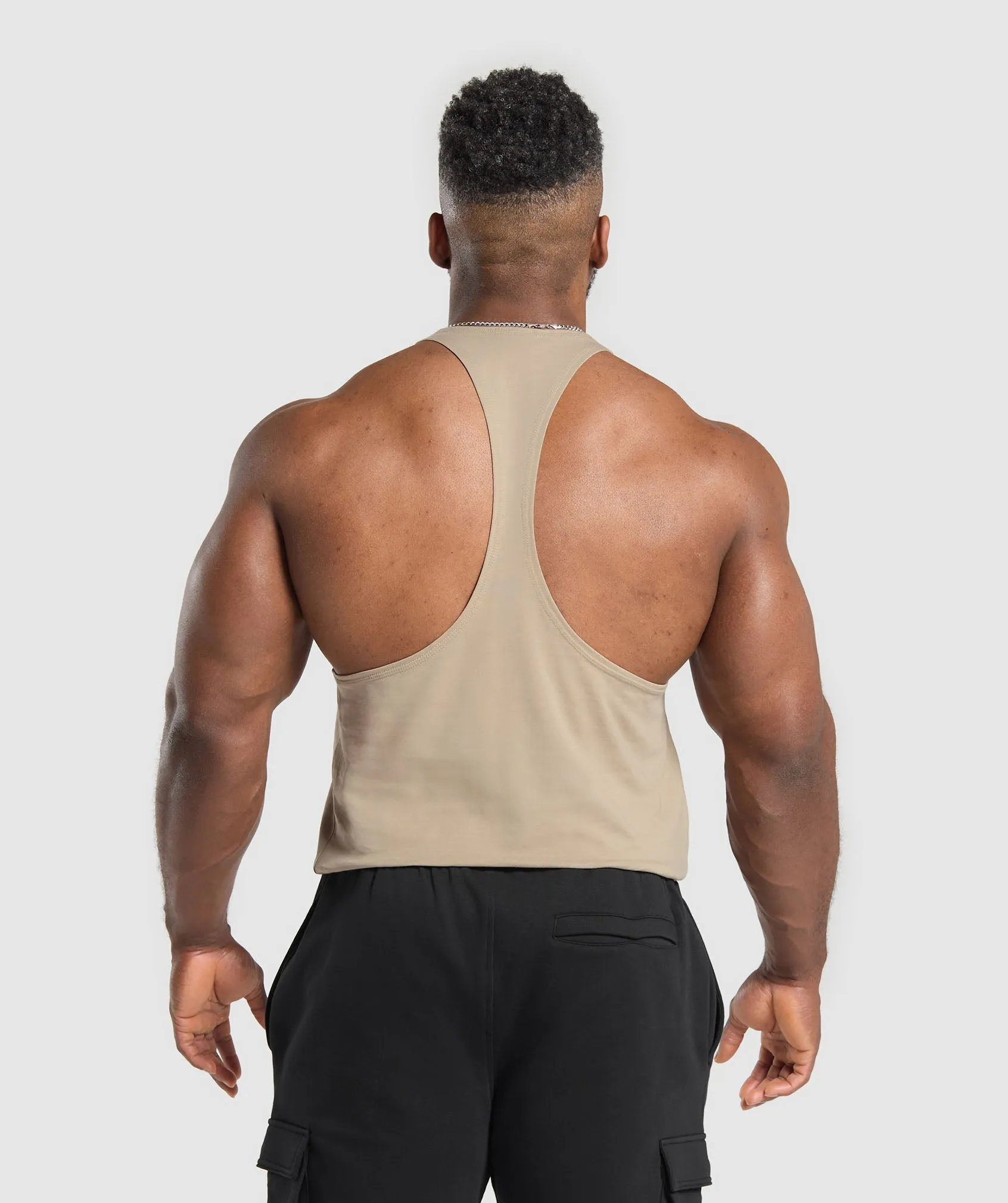 Gymshark Legacy Stringer - Cement Brown
