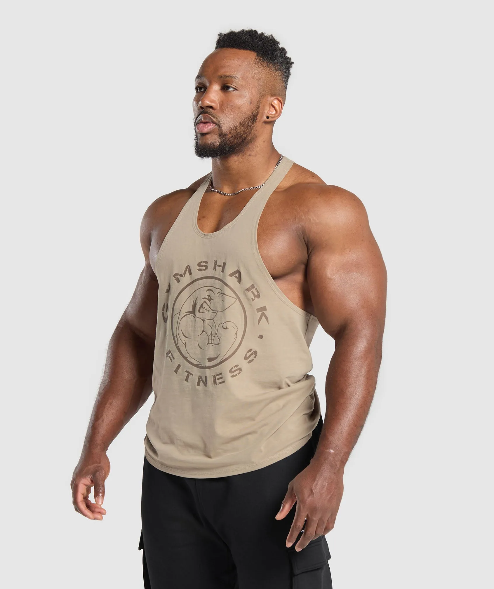 Gymshark Legacy Stringer - Cement Brown