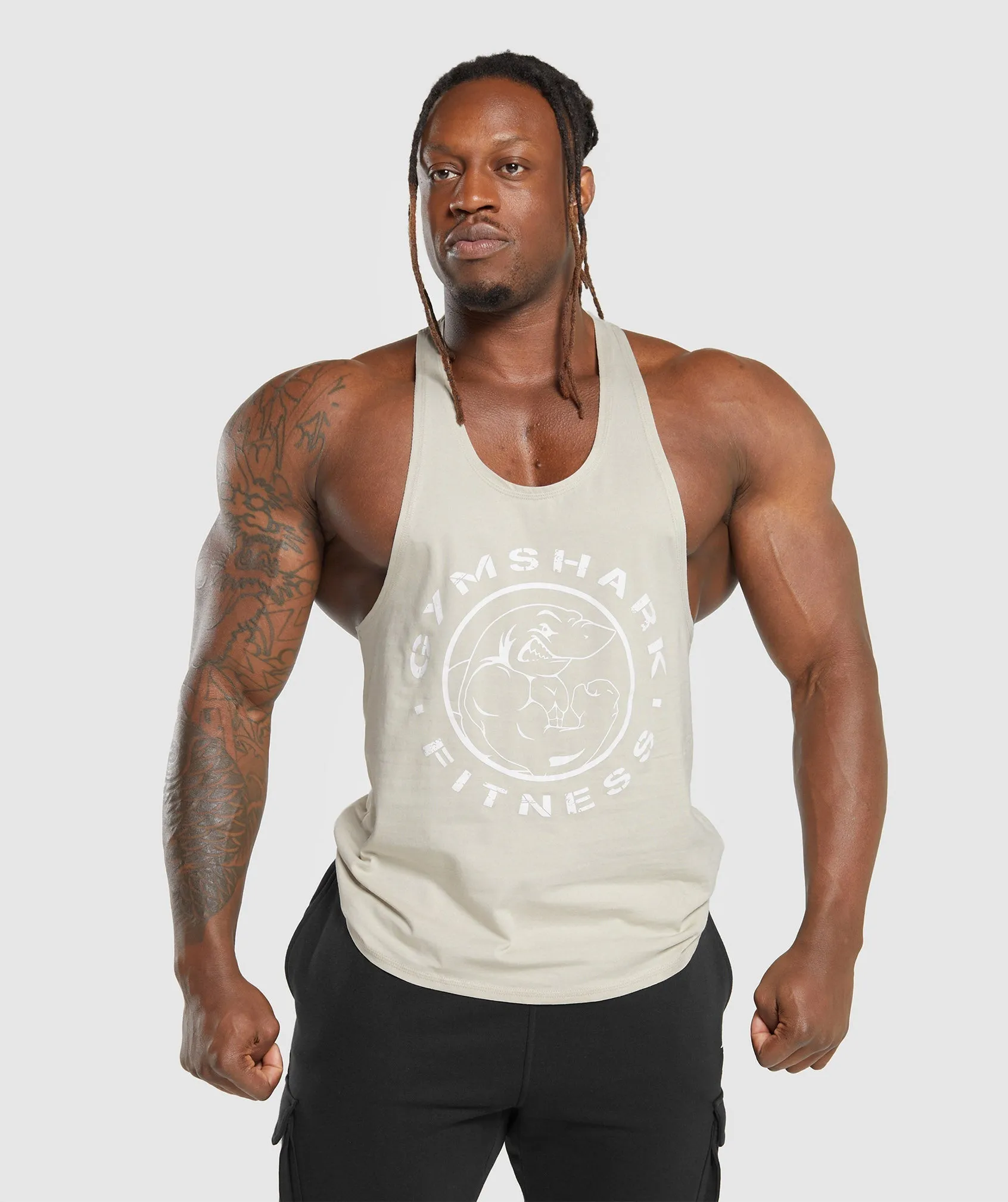 Gymshark Legacy Stringer - Pebble Grey