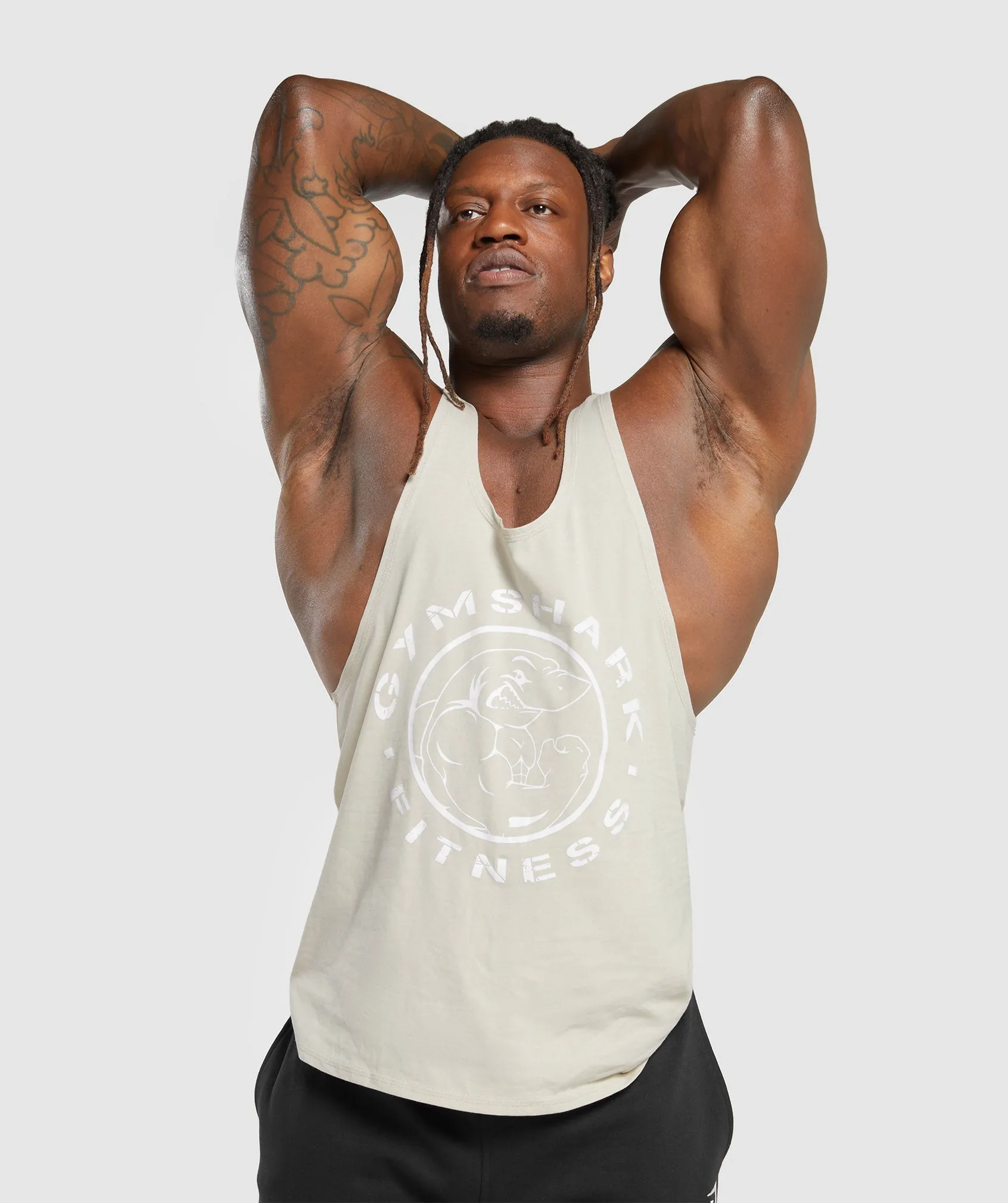Gymshark Legacy Stringer - Pebble Grey