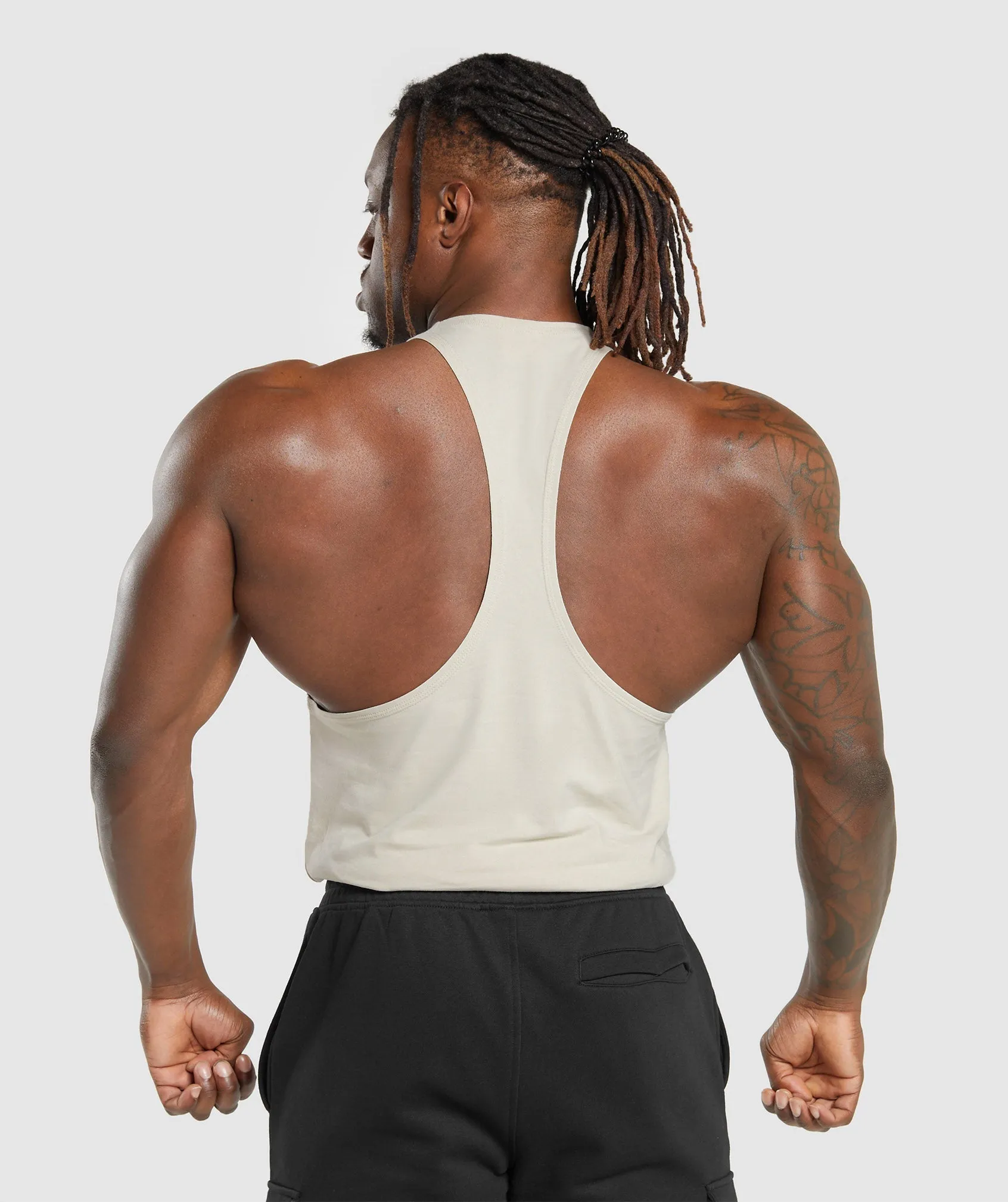 Gymshark Legacy Stringer - Pebble Grey