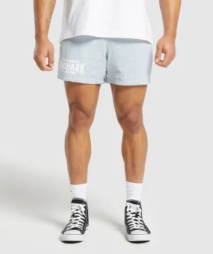 Gymshark Lifting Club Mesh 5" Shorts - Fresh Blue