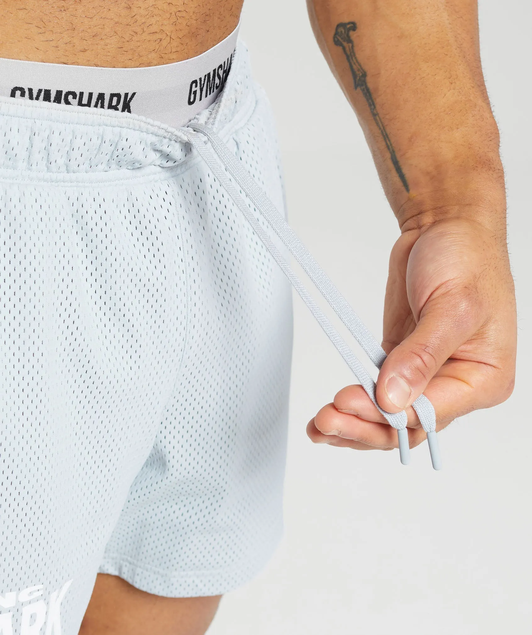 Gymshark Lifting Club Mesh 5" Shorts - Fresh Blue