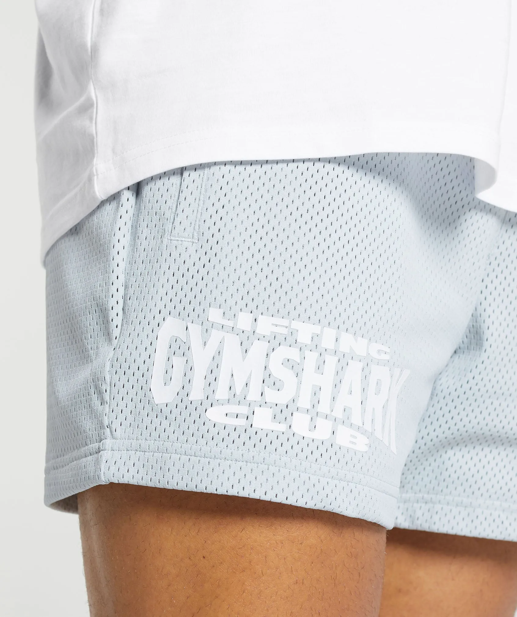 Gymshark Lifting Club Mesh 5" Shorts - Fresh Blue
