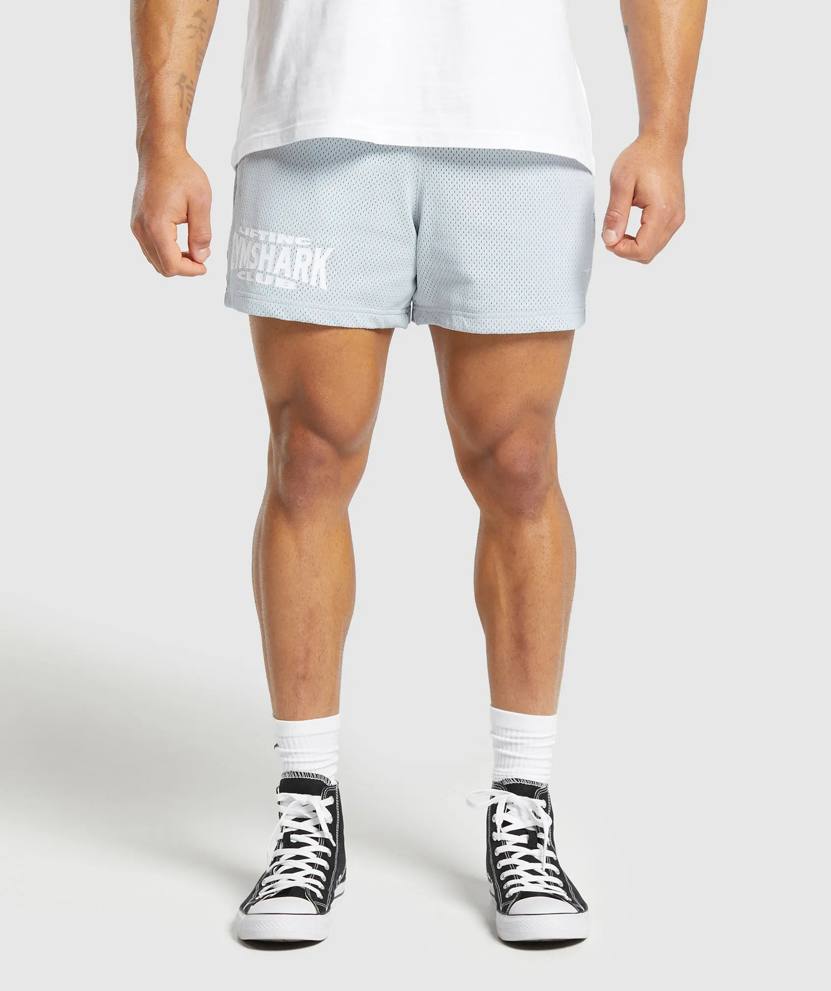Gymshark Lifting Club Mesh 5" Shorts - Fresh Blue