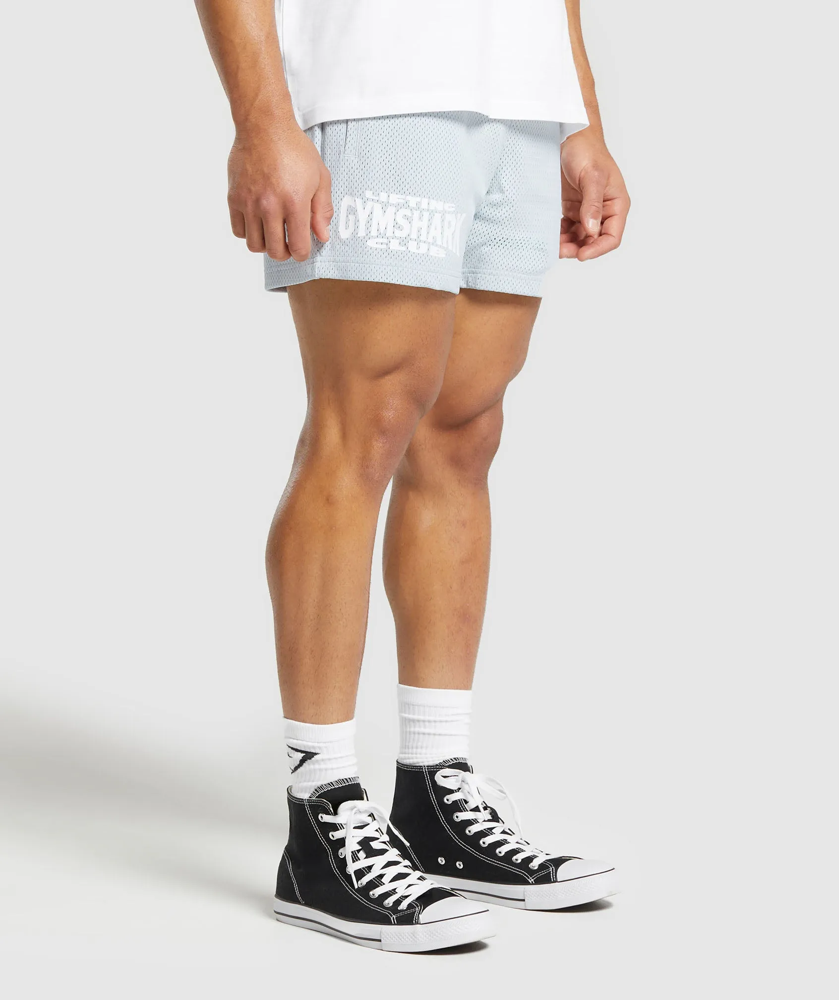 Gymshark Lifting Club Mesh 5" Shorts - Fresh Blue