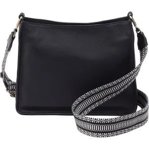 Hobo Cass Crossbody Black Pebbled Leather