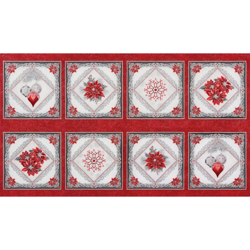 Holiday Flourish 12 Scarlet Metallic Fat Quarter Bundle