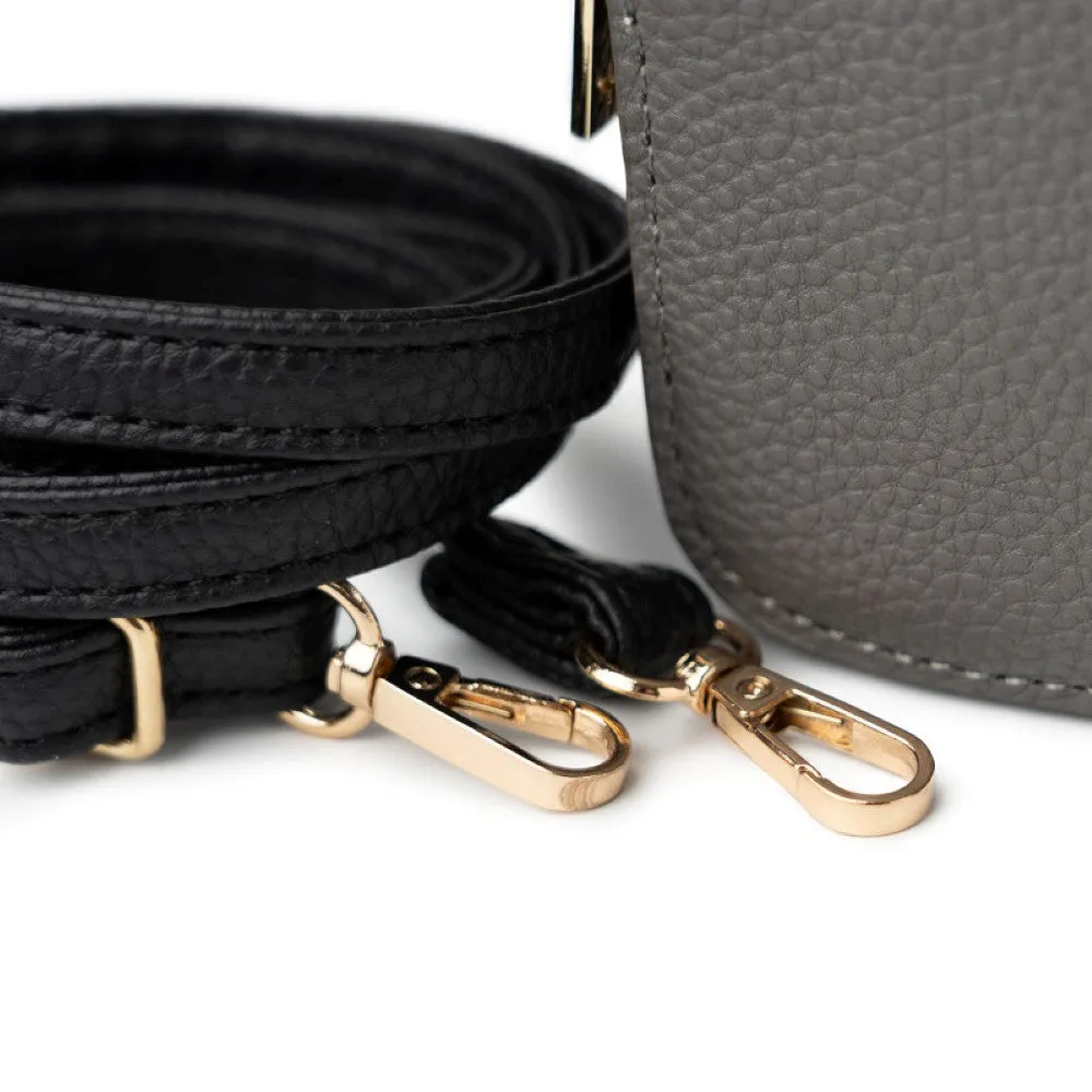 Kedzie Modernist Vegan Leather Crossbody Handbag