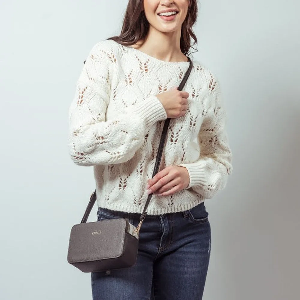 Kedzie Modernist Vegan Leather Crossbody Handbag