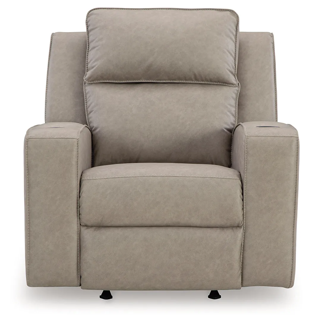 Lavenhorne Sofa, Loveseat and Recliner in Pebble