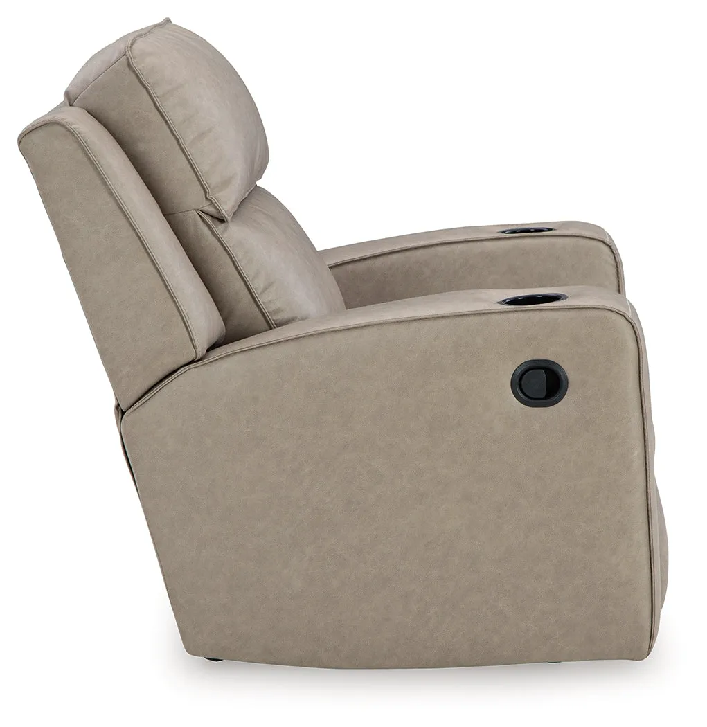 Lavenhorne Sofa, Loveseat and Recliner in Pebble