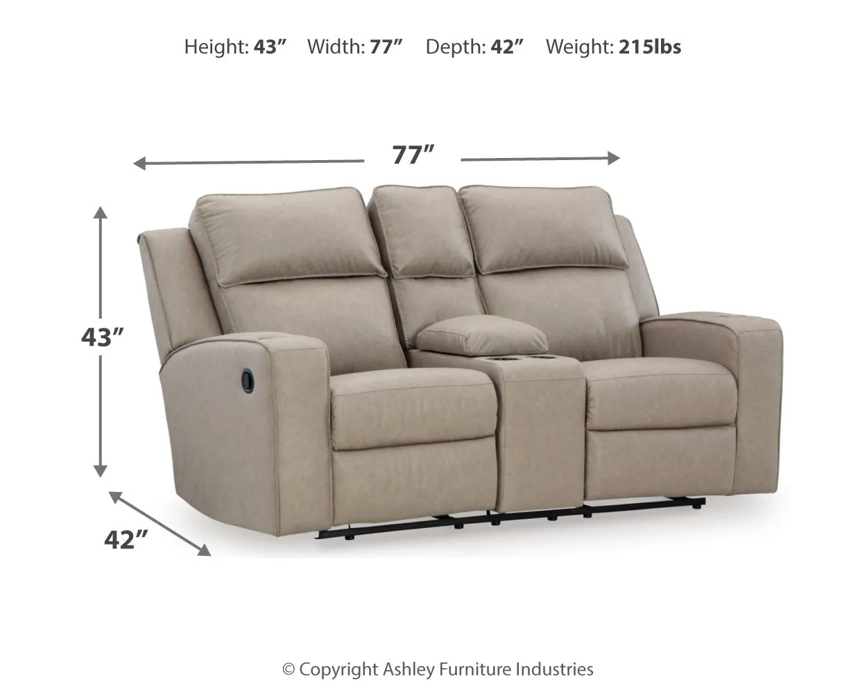 Lavenhorne Sofa, Loveseat and Recliner in Pebble