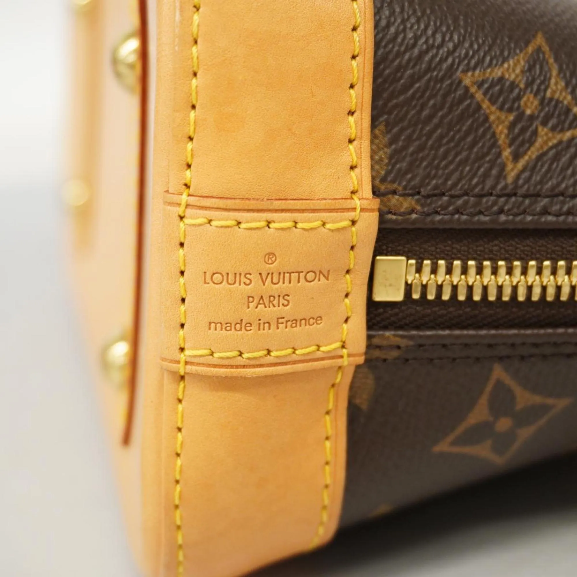 Louis Vuitton Alma Bb  Canvas Shoulder Bag ()