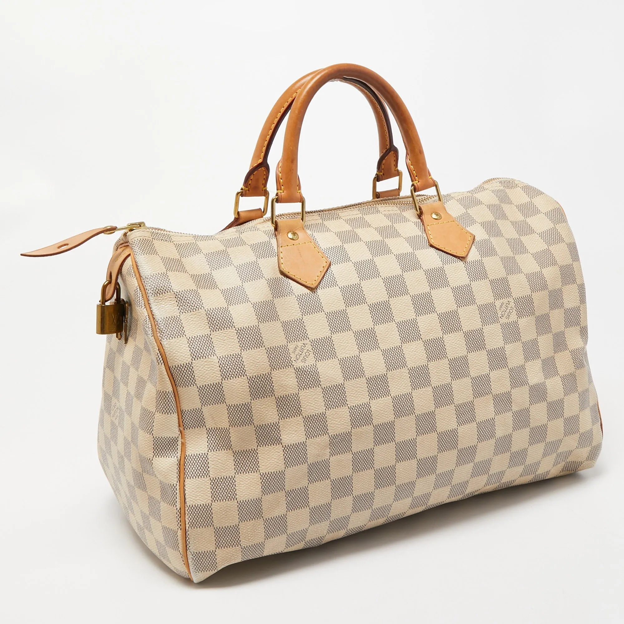 LOUIS VUITTON Damier Azure Canvas Speedy 35 Bag