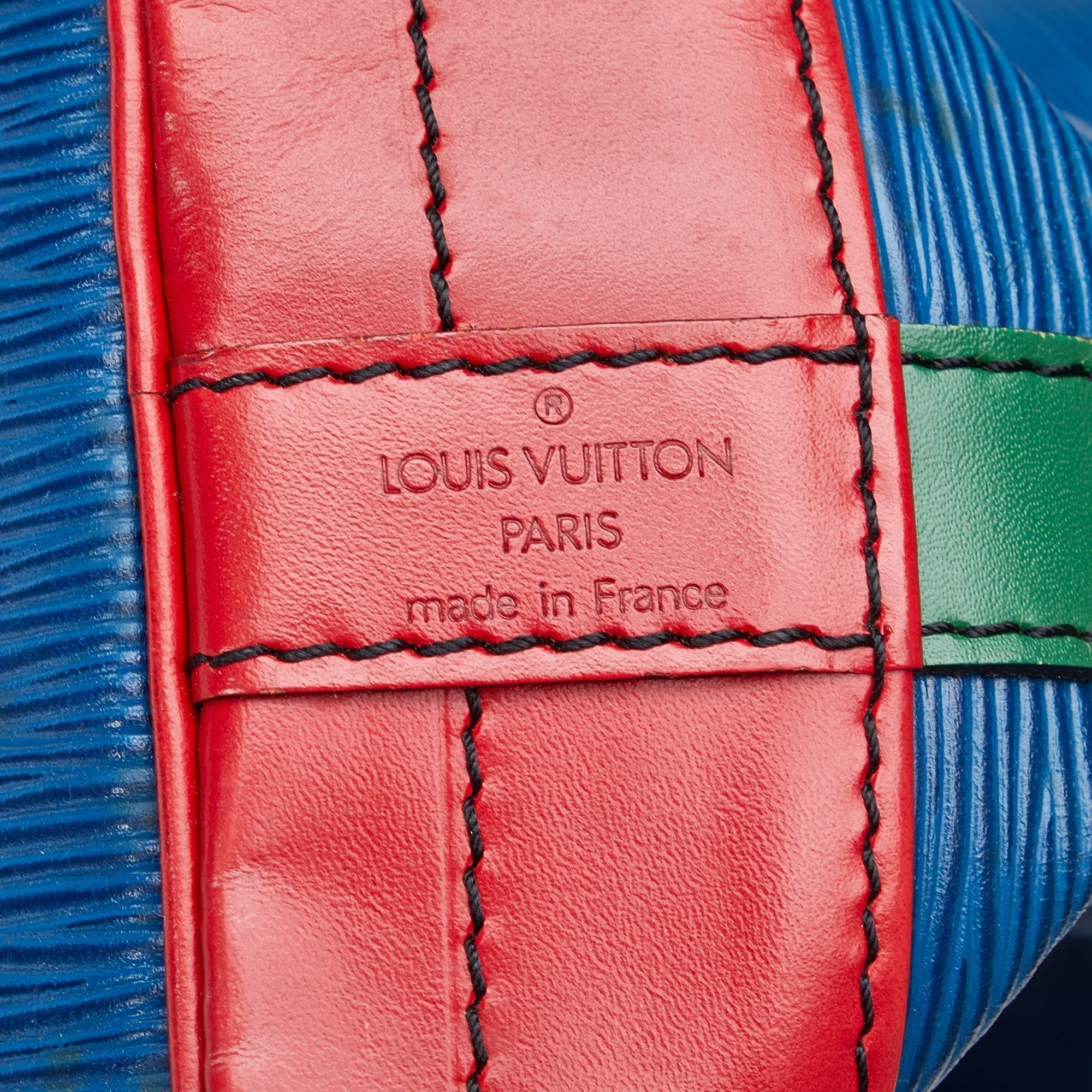 LOUIS VUITTON Epi Noe Tricolor GM Bucket Bag