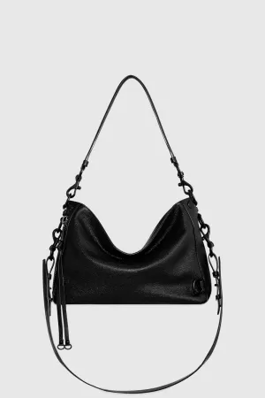 M.A.B. Crossbody Bag In Black/Black Shellac