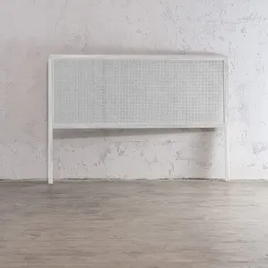 MALAND RATTAN BEDHEAD  |  WHITE FRAME   WHITE RATTAN