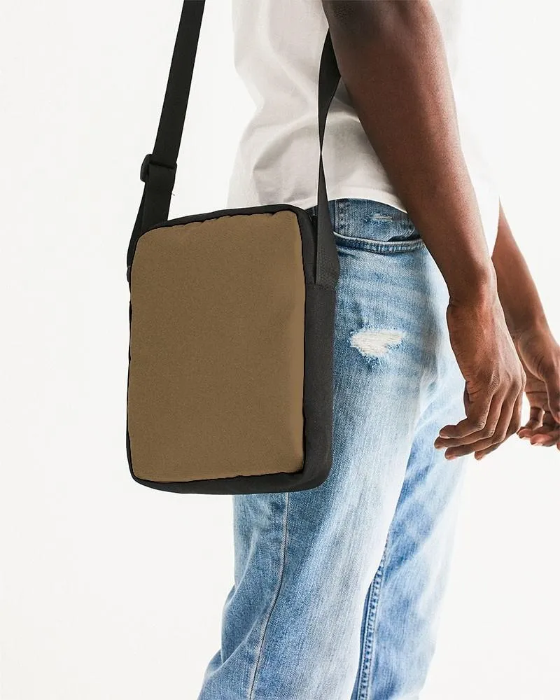 Medium Dark Orange Brown Messenger Pouch | Medium Dark Pastel Orange Brown | C0M30Y60K60