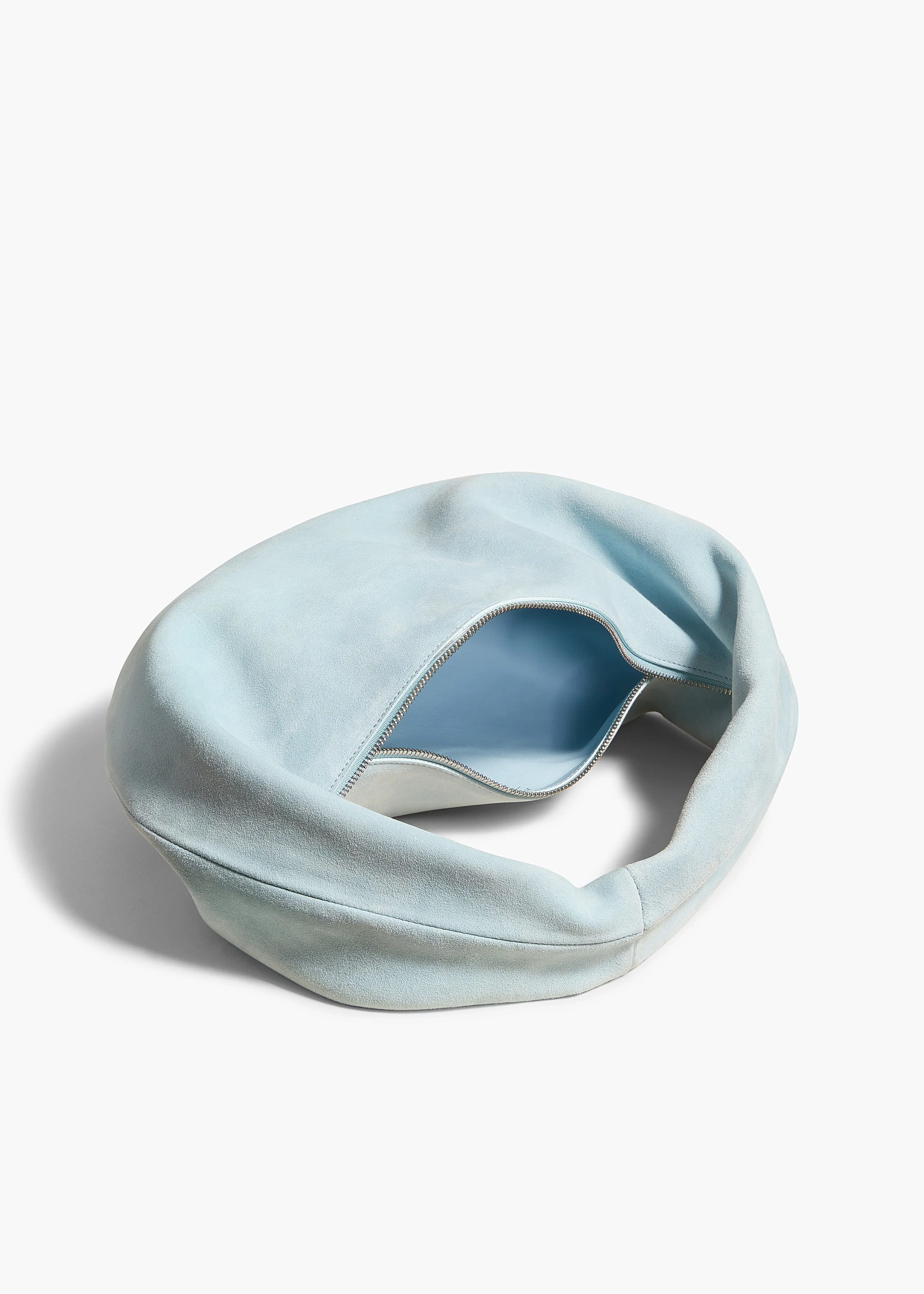 Medium Olivia Hobo in Baby Blue Suede