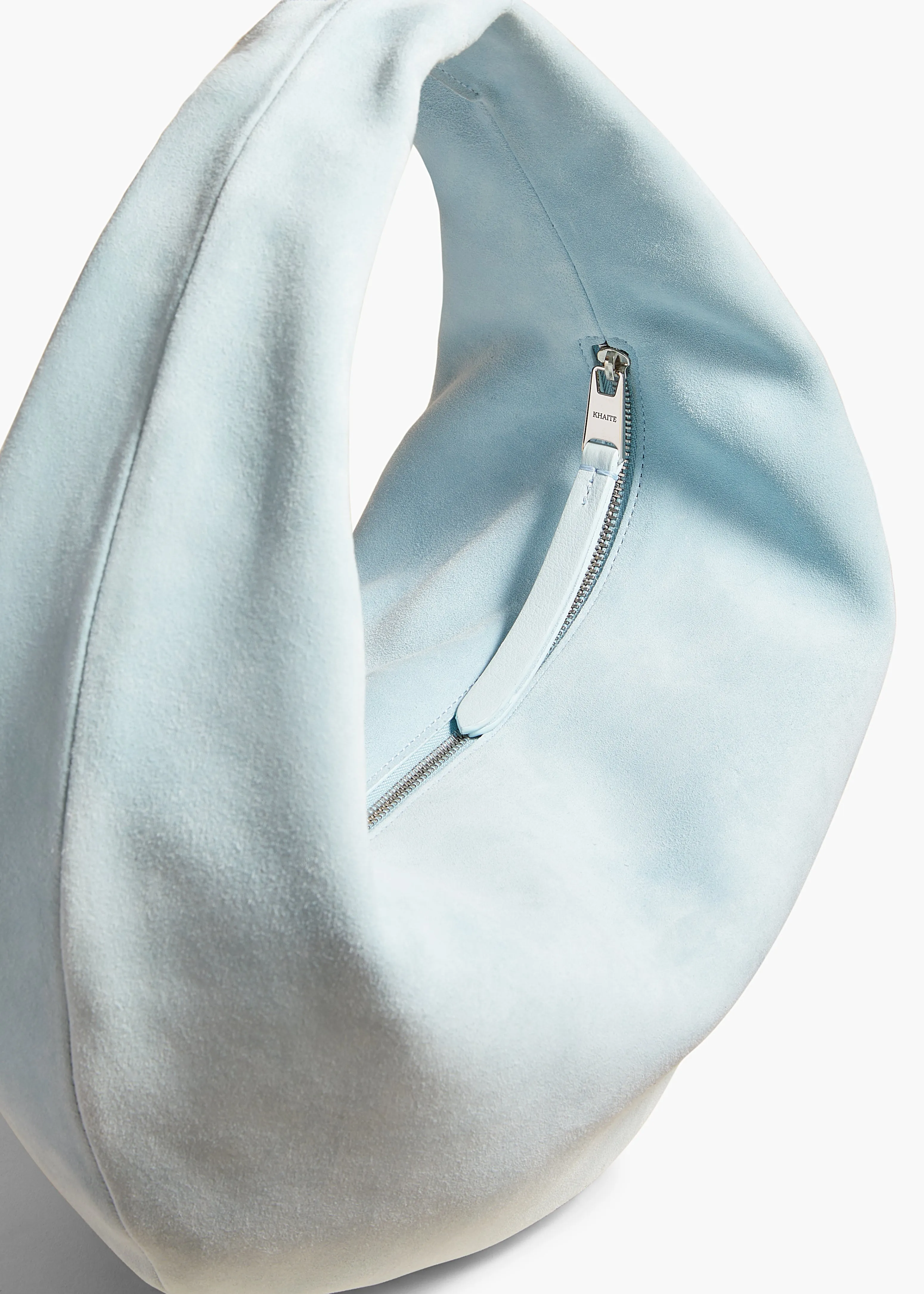Medium Olivia Hobo in Baby Blue Suede