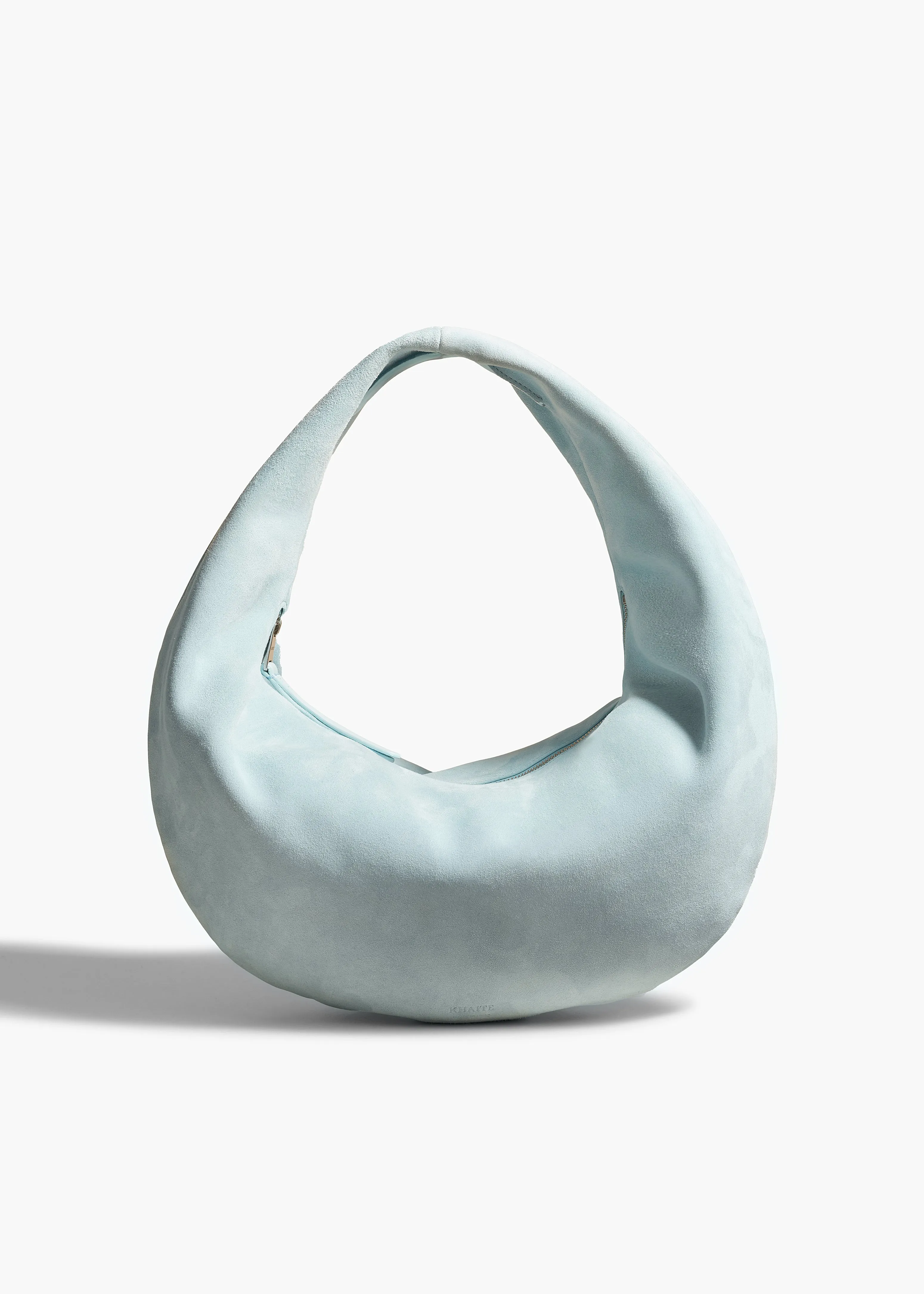 Medium Olivia Hobo in Baby Blue Suede