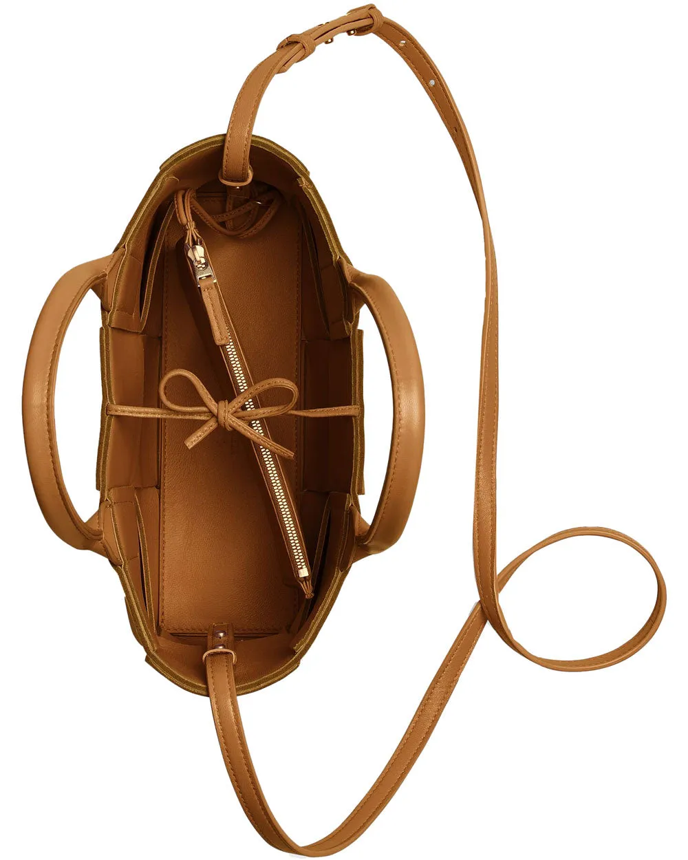 Mini Arco Tote in Camel