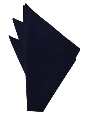 Navy Solid Twill Pocket Square