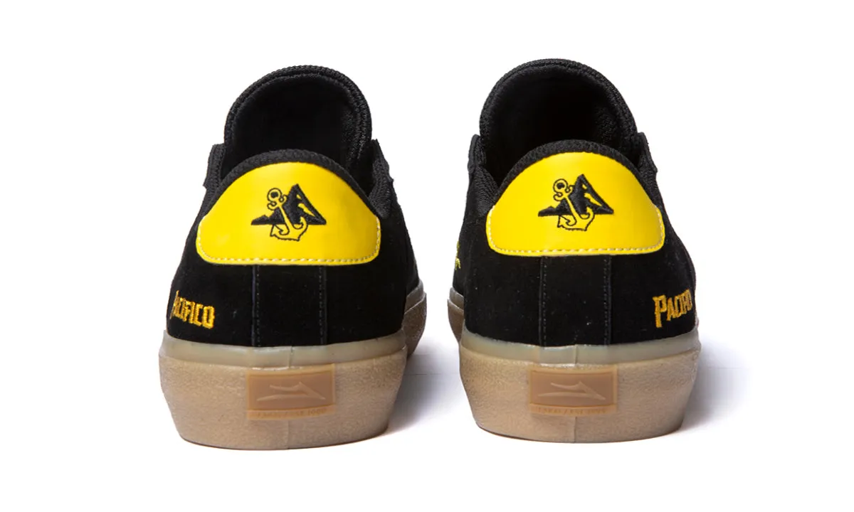Newport - Black/Yellow Suede